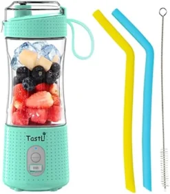 Portable Blender For Shakes And Smoothies, USB Rechargeable Mini Travel Electric Personal Size, With 13oz Blender Bottles, Powerful Motor, 6 Blades(Black) -Kitchen Island Sale 41LOljHobaL. AC