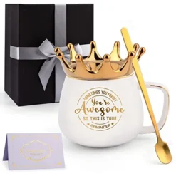 Birthday Gifts For Women, Thank You Gifts Get Well Soon Gifts Easter Mother Day's Graduation Appreciation Inspirational Encouragement Gifts For Her Mom Wife Sister Coworkers Friends White Coffee Mug