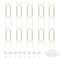 9.8"-11" Plate Hanger Plate Dish Display Plate Hangers For The Wall Decoration- (10 Pack)