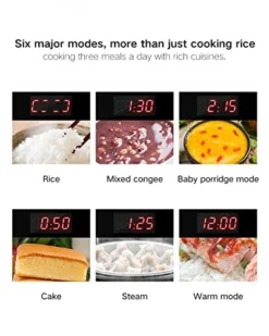 Car Rice Cooker, 12V/24V Universal Portable Mini Rice Cooker, 2L Small Electric Rice Cooker And Steamer, Perfect For RV, Truck(White) -Kitchen Island Sale 41MABQitDWL