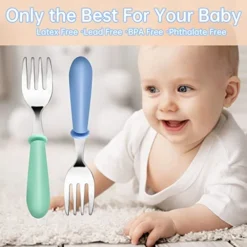 12PCS Toddler Forks Toddler Utensils,Stainless Steel Baby Forks,Kids Silverware Children's Cutlery Set For Self Feeding,BPA Free Kids Flatware Metal Forks For Boys Girls Safe Dining(Mixcolor 12 Forks) 11 12PCS Toddler Forks Toddler Utensils,Stainless Steel Baby Forks,Kids Silverware Children's Cutlery Set For Self Feeding,BPA Free Kids Flatware Metal Forks For Boys Girls Safe Dining(Mixcolor 12 Forks) -Kitchen Island Sale 41MBgde9mDL