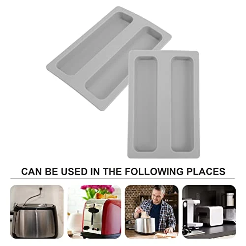 2pcs Silicone Toaster Lid 2 Slice Toaster Dirt Cover Toaster Protector Bread Maker Cover Toaster Appliance Cover Bread Machine Cover Useful Sandwich Machine Parts Grey 3 2pcs Silicone Toaster Lid 2 Slice Toaster Dirt Cover Toaster Protector Bread Maker Cover Toaster Appliance Cover Bread Machine Cover Useful Sandwich Machine Parts Grey - Image 3
