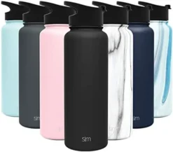 84oz Water Bottle, Insulated Reusable Wide Mouth Stainless Steel Metal Flask With Flip Lid, Ombre: Sorbet -Kitchen Island Sale 41MXVehzZJL. AC