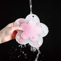 2 Pcs Silicone Coaster Cup Mat Cute Flower Coasters Non Slip Silicone Drink Cup Mat For Drinks PVC Tabletop Protection Mat Bowl Mat Heat Insulation Placemat (Large) -Kitchen Island Sale 41MZNaMBvYL