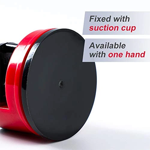 Knife Sharpeners, Mini Knife Sharpeners With Suction Base, Pocket Knife Sharpeners Suitable For Most Blade Types, Knife Sharpeners For Kitchen Knives, Red 4 Knife Sharpeners, Mini Knife Sharpeners With Suction Base, Pocket Knife Sharpeners Suitable For Most Blade Types, Knife Sharpeners For Kitchen Knives, Red - Image 4