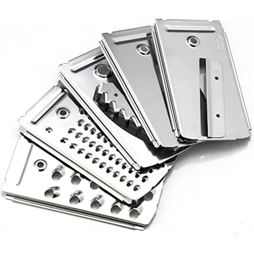 Agiccos Stainless-Steel 14-Cup Food Processors FP408 Accessories -- 5 Cutting Blades Kit 1 Agiccos Stainless-Steel 14-Cup Food Processors FP408 Accessories -- 5 Cutting Blades Kit