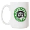 Starpugs Coffee Mug For Pug Dog Lovers - 15oz Deluxe Double-Sided Coffee Tea Mug