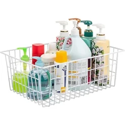 15.2" Metal Wire Baskets For Organizing 6 Pack, Household Pantry Storage Freezer Organizer Bins With Handles, Freezer Baskets For Upright Freezer, Refrigerators, Kitchen Cabinets, White 15 15.2" Metal Wire Baskets For Organizing 6 Pack, Household Pantry Storage Freezer Organizer Bins With Handles, Freezer Baskets For Upright Freezer, Refrigerators, Kitchen Cabinets, White -Kitchen Island Sale 41NN5Dlx5ZL