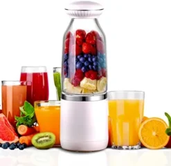 ’S Variety Portable Blender Bottle USB Rechargeable For Shakes & Smoothies - 4000 MAh 16 Oz With 6 Ultra-Sharp Blades, On The Go Personal Size Blender- Protein Shaker For Gym And Outdoor.(Green) -Kitchen Island Sale 41NXrpeY0BL. AC