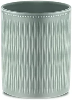 Large Utensil Holder Crock For Kitchen Counter, 7.1" Ceramic Cooking Utensil Organizer For Countertop, Farmhouse Vintage Utensil Caddy For Spatula Spoon, Rustic Home Table Decor, Blue -Kitchen Island Sale 41Nb mWcELL. AC