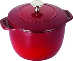 Staub Taub 40511-828 La Cocotte De Gohan Cherry M, 6.3 Inches (16 Cm), Rice Pot, 2 Cups, Cast Iron, Enameled Pot, Induction Compatible, Rice Cooker, Authentic Japanese Product -Kitchen Island Sale 41NmVR8shkL. AC