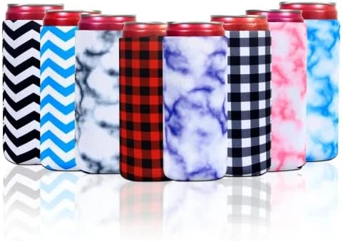 8 Pcs Slim Can Coolers Sleeves For 12oz Slim Beer & Hard Soda, Tall Skinny Can Cooler Holder Colorful Neoprene Bottle Insulator Perfect For Christmas Parties Valentines Day Gifts (Floral) 9 8 Pcs Slim Can Coolers Sleeves For 12oz Slim Beer & Hard Soda, Tall Skinny Can Cooler Holder Colorful Neoprene Bottle Insulator Perfect For Christmas Parties Valentines Day Gifts (Floral) - Image 9