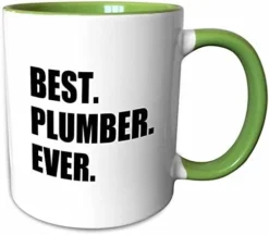 Best Plumber Ever Fun Plumbing Job Appreciation Gift Black Text Two Tone Mug, 1 Count (Pack Of 1) -Kitchen Island Sale 41O1Ywlq7DL. AC