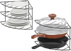 DecoBros 3-Tier Counter And Cabinet Corner Shelf Organizer, Chrome -Kitchen Island Sale 41O49OeEqgL. AC