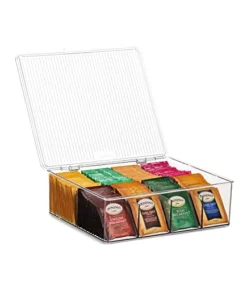 2 Pack Large Stackable Plastic Tea Bag Organizer - Storage Bin Box For Kitchen Cabinets, Countertops, Pantry - Holds Beverage Bags, Cups, Pods, Packets, Condiment Accessories Holder 13 2 Pack Large Stackable Plastic Tea Bag Organizer - Storage Bin Box For Kitchen Cabinets, Countertops, Pantry - Holds Beverage Bags, Cups, Pods, Packets, Condiment Accessories Holder -Kitchen Island Sale 41OBS4LO9gL