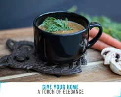 Cast Iron Owl Trivet - Decorative Trivet For Kitchen Counter Or Dining Table - Vintage, Old-Fashioned, Farmhouse, Rustic, Artisan Design - 7.75X6 - With Rubber Pegs/Feet - Recycled Metal - Rust Brown -Kitchen Island Sale 41OSpOmthpL