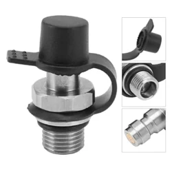 YOUTHINK Co2 Valve Connector,Male Stainless Steel Soda Water Bottle Parts With Gasket Adapter Filling Refill Valve Connector Accessories For Replacement Soda Club Homebrewing -Kitchen Island Sale 41OTAX2sWfL