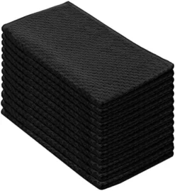 Euro Café Set Of 12 Waffle Weave Pure Cotton Super Absorbent Multipurpose Kitchen Towels, Dishcloths, Tea Towels White -Kitchen Island Sale 41OTvjV2L. AC