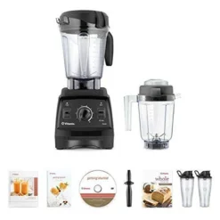 7500 Blender Super Package, With 32oz Dry Grains Jar And 2-20oz To-Go Cups (Black)
