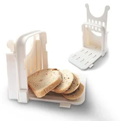 Bread Slicer For Homemade Bread, Plastic Bread Slicer Machine And Compact Bread Slicing Guide 4 Sizes Bread Loaf Slicer Thin Bread Cutter, Foldable And Manual Bread Slicer For Kitchen