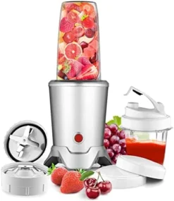 1200W Personal Bullet Blender For Shakes And Smoothies, Regenerate Nutri Aluminum Large Capacity Mixer With Blending & Grinding Blades For Kitchen, Tritan 34+17 Oz Travel Bottles For Fruits, Vegetables, Coffee, Countertop, Silver -Kitchen Island Sale 41Opr4uzlRL. AC