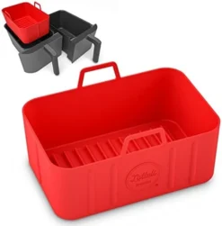 Reusable Silicone Air Fryer Liners 3 Pack With Air Fryer Magnetic Cheat Sheet, Easy Clean Air Fryer Accessories, Non Stick, AirFryer Accessory Parchment Paper Replacement - 8.5" Square 21 Reusable Silicone Air Fryer Liners 3 Pack With Air Fryer Magnetic Cheat Sheet, Easy Clean Air Fryer Accessories, Non Stick, AirFryer Accessory Parchment Paper Replacement - 8.5" Square -Kitchen Island Sale 41PDbufum0L. AC