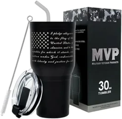 30 Oz USMC Black Double Wall Vacuum Insulated Stainless Steel Tumbler Travel Mug - USMC Vet Owned Business -Kitchen Island Sale 41PbLYoUnmL. AC