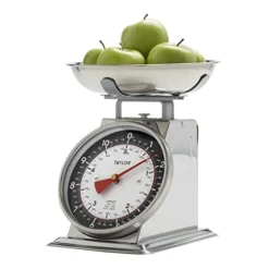 Taylor Mechanical Kitchen Weighing Food Scale Weighs Up To 11lbs, Measures In Grams And Ounces, Black And Silver -Kitchen Island Sale 41Pln64uNxL