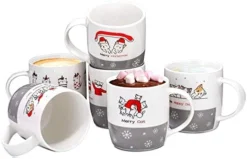 14 Oz Christmas Coffee Mug Set Of 6, Best Christmas Gifts For Women, 14 Ounce Ceramic Mugs Set In Funny Santa Design, Hot Chocolate Cups For Kids, Coffee Cups 16 14 Oz Christmas Coffee Mug Set Of 6, Best Christmas Gifts For Women, 14 Ounce Ceramic Mugs Set In Funny Santa Design, Hot Chocolate Cups For Kids, Coffee Cups -Kitchen Island Sale 41QDwX89SmL. AC