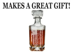 We The People Constitution American Flag USA Patriotic Whiskey Decanter Airtight Glass Stopper Custom Gift For Men Dad Veteran Father's Day -Kitchen Island Sale 41QPPICfK1L