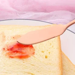 YDware Butter Knives, 18/10 Stainless Steel 6.10 Inch Rose Gold Cheese Spreader Knives Set In Black Gift Box, Dishwasher Safe, Set Of 8 -Kitchen Island Sale 41QR2sgln7L