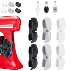 SHAIDOJIO Cord Organizer For Kitchen Appliance, 12PCS Upgraded Cord Wrapper, Adhesive Cord Winder Holder With Cable Holder, Cable Organizer For Mixer, Coffee Maker, Pressure Cooker, Air Fryer