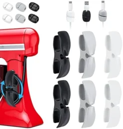 SHAIDOJIO Cord Organizer For Kitchen Appliance, 12PCS Upgraded Cord Wrapper, Adhesive Cord Winder Holder With Cable Holder, Cable Organizer For Mixer, Coffee Maker, Pressure Cooker, Air Fryer -Kitchen Island Sale 41Qdx3fgRDL. AC