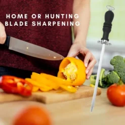 Stainless Steel Kitchen Knife Sharpener Rod - 12-inch Honing Steel Rod 9 Stainless Steel Kitchen Knife Sharpener Rod - 12-inch Honing Steel Rod -Kitchen Island Sale 41QeaQieGJL