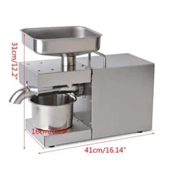 110V 600W Auto Oil Press Machine, Commercial Olive Extractor Expeller Stainless Steel Hot/Cold Oil Extractor For Peanut Nuts Walnut Seed Olive -Kitchen Island Sale 41RIXwWoS6L