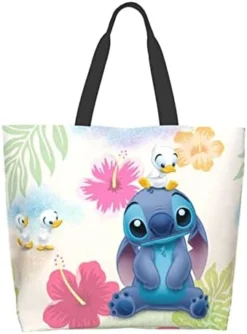 Cartoon Travel Totes Bag Shopping Shoulder Bags For Women Foldable Waterproof Hawaiian Beach Print Bag -Kitchen Island Sale 41RO5sVhvbL. AC