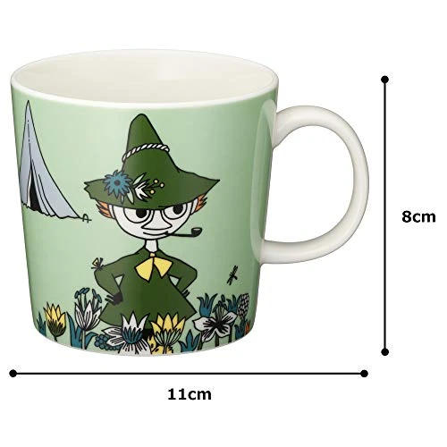 Arabia RABIA Ceramic Moomin Mug Cup, 10 Floz – Snufkin Green 4 Arabia RABIA Ceramic Moomin Mug Cup, 10 Floz – Snufkin Green - Image 4
