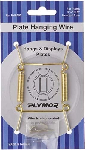 Plymor White Vinyl Finish Mountable Plate Hanger, 3.125" H X 1.75" W X 0.5" D (For Plates 3.5" - 5"), Pack Of 2 12 Plymor White Vinyl Finish Mountable Plate Hanger, 3.125" H X 1.75" W X 0.5" D (For Plates 3.5" - 5"), Pack Of 2 - Image 12