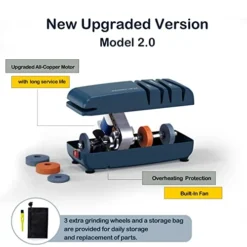 Tric Knife Sharpener New 2.0,Elecameier 15 Degree Professional Kitchen Knife Sharpeners Easy To Use And Quickly Sharpening Of Chef Knifes/Pocket Knife/Scissors Custom Prussian Blue -Kitchen Island Sale 41RuWA9DA9L