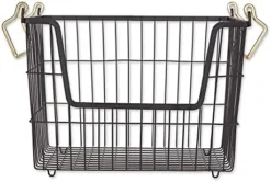 Metal Wire Mesh Stackable Utility Storage Bin, Medium Rectangle, 13x11x9", Black 25 Metal Wire Mesh Stackable Utility Storage Bin, Medium Rectangle, 13x11x9", Black -Kitchen Island Sale 41SCBaF4c L. AC