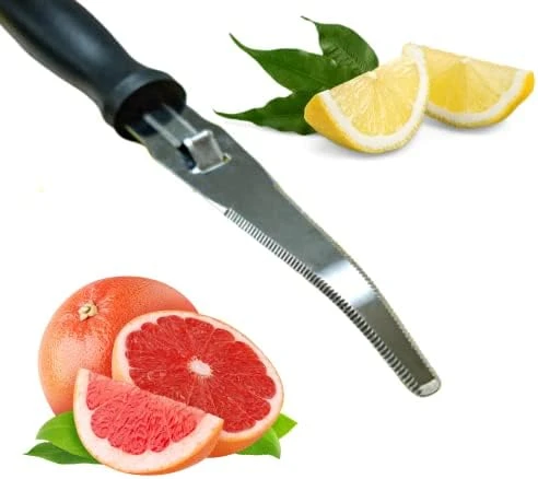 Grapefruit Knife Curved Serrated Stainless Steel Knife W/Nylon Handle, Serrated Edge Grapefruit Peeler Knife, Kiwi Knife, Lemon Zester, Dishwasher Safe | Kitchen Utensils 6 Grapefruit Knife Curved Serrated Stainless Steel Knife W/Nylon Handle, Serrated Edge Grapefruit Peeler Knife, Kiwi Knife, Lemon Zester, Dishwasher Safe | Kitchen Utensils - Image 6