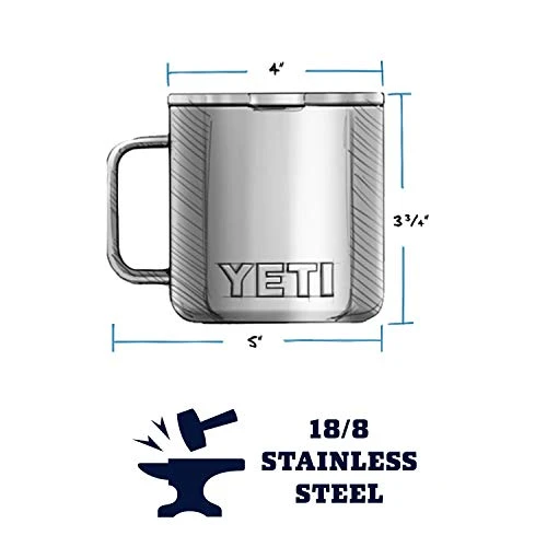 Yeti Rambler 14 Oz Stainless Steel Vacuum Insulated Mug With Lid 1 Yeti Rambler 14 Oz Stainless Steel Vacuum Insulated Mug With Lid