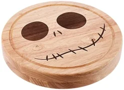Brand Disney Classics Nightmare Before Christmas Circo Board & Knife Cheese Board And Knife Set, 10.2 Inches Diameter, Jack - Parawood