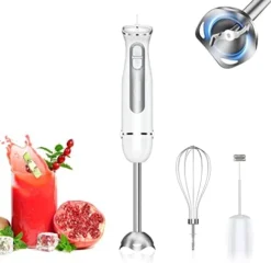 5-In-1 Immersion Blender 800W 12-Speed Stainless Steel Hand Blender With Milk Frother, Egg Whisk, BPA-Free 500ml Chopper And 700ml Beaker With Lid For Soup, Smoothie, Baby Food -Kitchen Island Sale 41SdCnY2ohL. AC