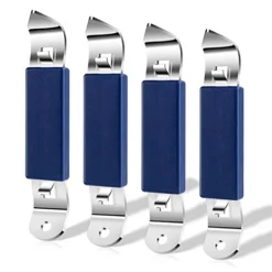 4 Pieces Magnetic Bottle Openers, Can Openers Can Tappers, Classic Portable Stainless Steel Opener For Beers Cans Beverages, Suitable For Camping And Traveling