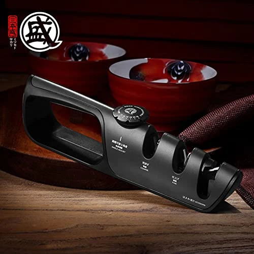 Professional 3-Stage Knife Sharpener, Japanese Knife Sharpener With Adjustable Angle Knob, Multifunctional Sharpening & Polishing Kitchen Sharpeners 5 Professional 3-Stage Knife Sharpener, Japanese Knife Sharpener With Adjustable Angle Knob, Multifunctional Sharpening & Polishing Kitchen Sharpeners - Image 5