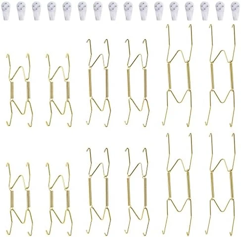 12 Pack Plate Hangers, 8 10 12 Inch Wall Plate Hangers And 16 Pack Wall Hooks, Compatible 7.5 To 12.5 Inch Decorative Plates, Antique China, Antique Plates And Arts 7 12 Pack Plate Hangers, 8 10 12 Inch Wall Plate Hangers And 16 Pack Wall Hooks, Compatible 7.5 To 12.5 Inch Decorative Plates, Antique China, Antique Plates And Arts - Image 7