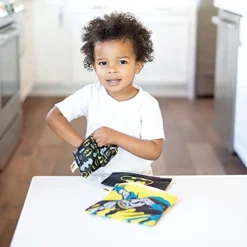 Sandwich Bags / Snack Bags, Reusable Fabric, Washable, Food Safe, BPA Free - DC Comics Batman (3-Pack) -Kitchen Island Sale 41TRsV98LaS