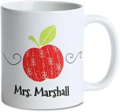 Prescription Personalized Ceramic Coffee Mug - Large 11 Ounce Size, Funny Novelty Mugs, Add A Name, Microwave And Dishwasher Safe Cup, Customizable Gifts For Friends -Kitchen Island Sale 41TTWSp7vLL. AC