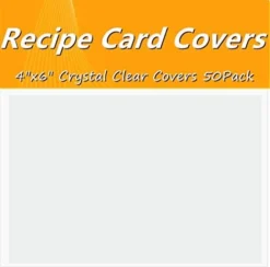4x6 Recipe Card Protectors, 105 PACK Thick Recipe Card Covers Clear With 56 Divider Labels, Plastic Recipe Card Sleeves 1 Pockets Per Page Fit Into 4 X 6 Recipe Box And Recipe Cards Holder -Kitchen Island Sale 41TW JkfWPL. AC